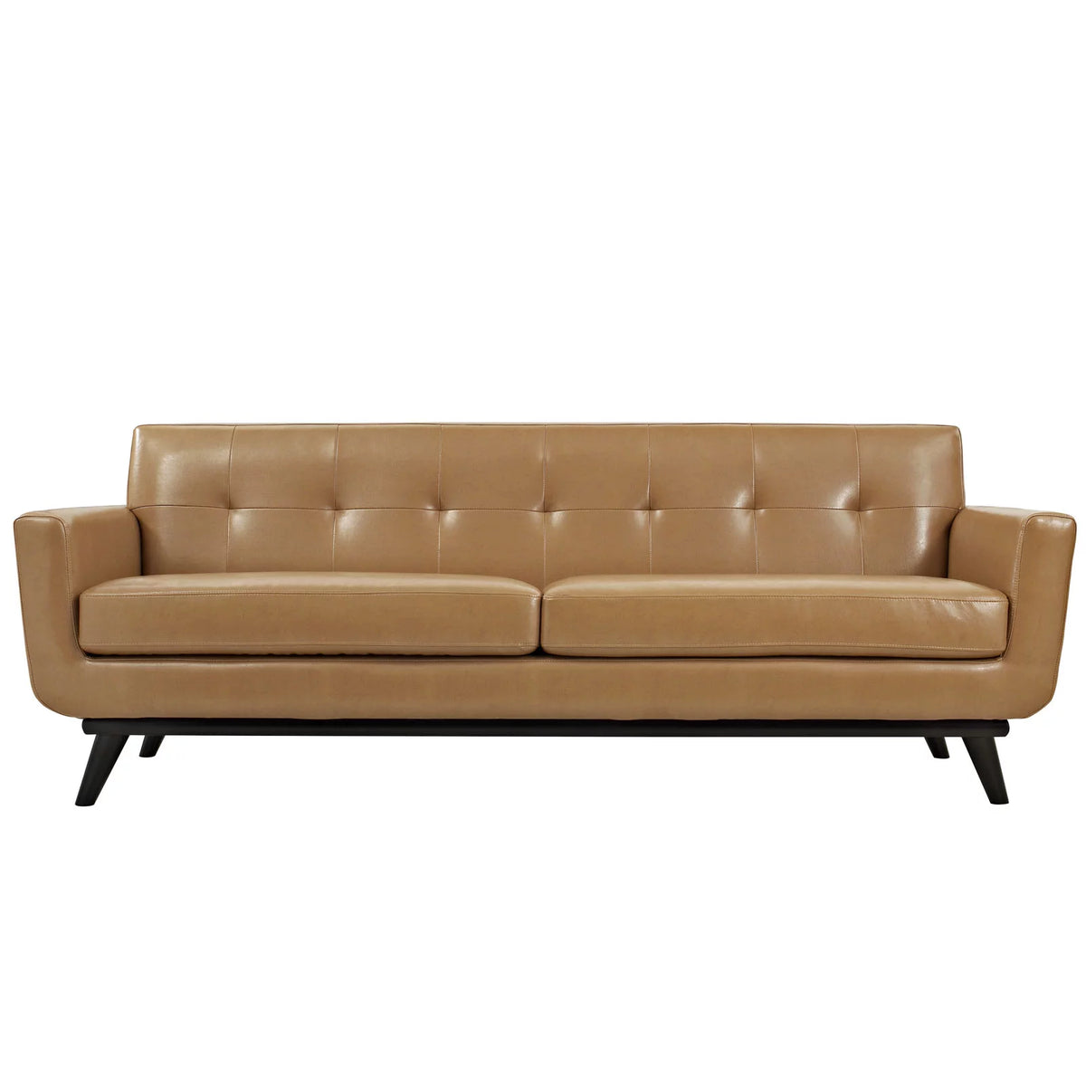 Brown Leather Sofa I297