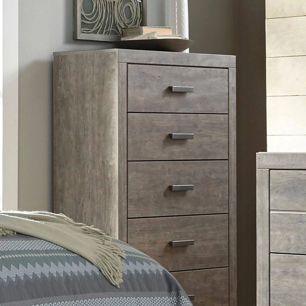5 Drawer Chest in Gray V1232