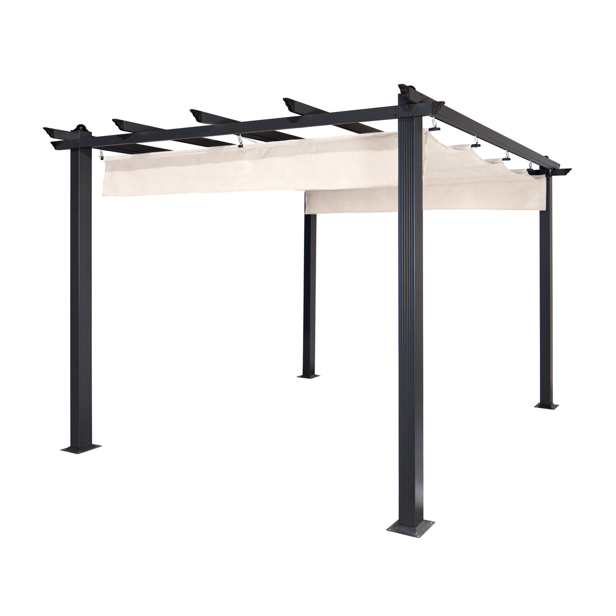 Aluminum Outdoor Canopy Pergola 9 x 9 ft White H821