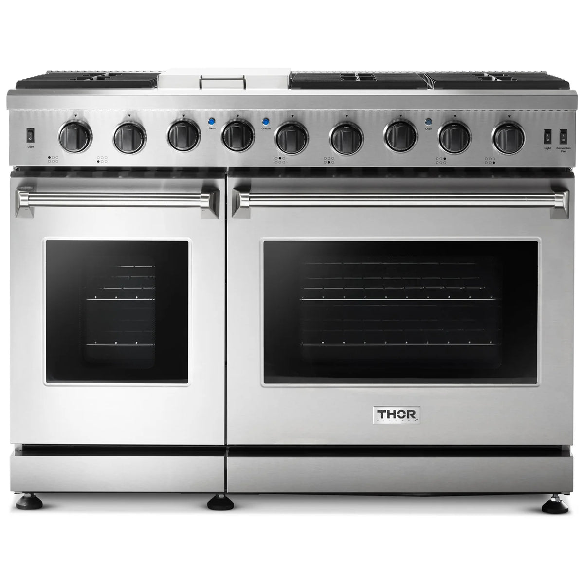 48 in. Double Oven Natural Gas Range in Stainless Steel N977