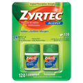 24 Hour Allergy Relief Antihistamine Cetirizine HCl 10 mg, 120 Tablets J225