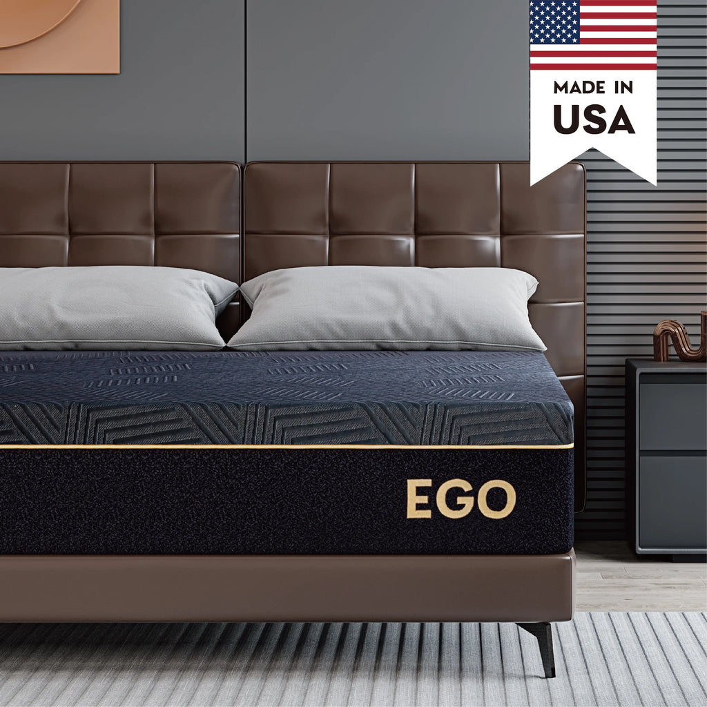 Black 12 inch Full Size Memory Foam Mattress V456