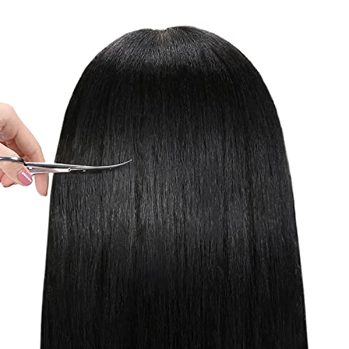 Black 16" Real Hair Mannequin Head L972871