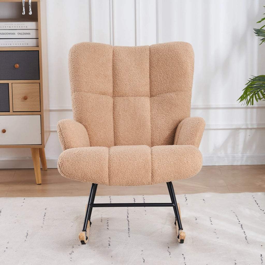 Teddy Velvet Rocking Accent Chair C9001