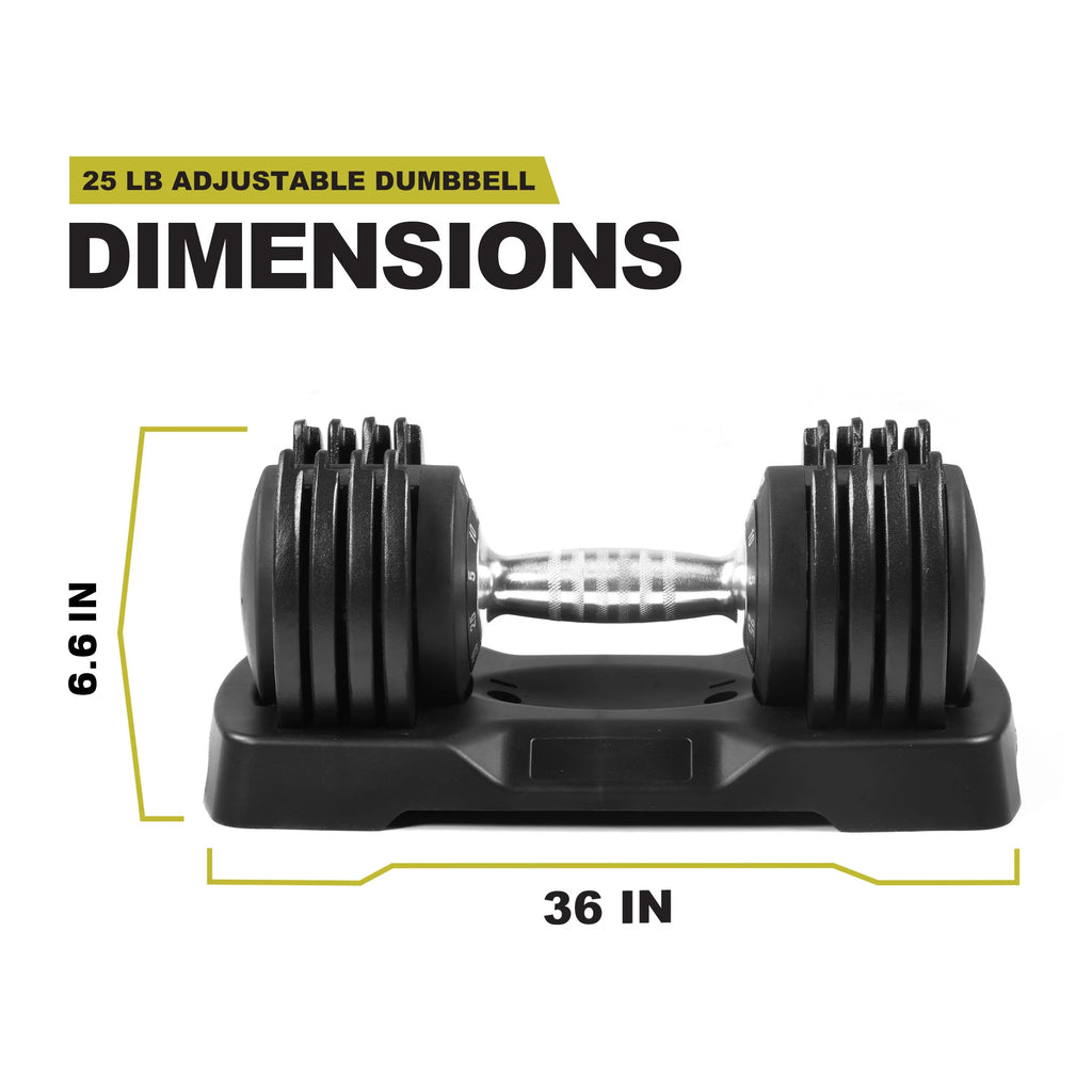 10-50 lb Adjustable Dumbbell, Black U675