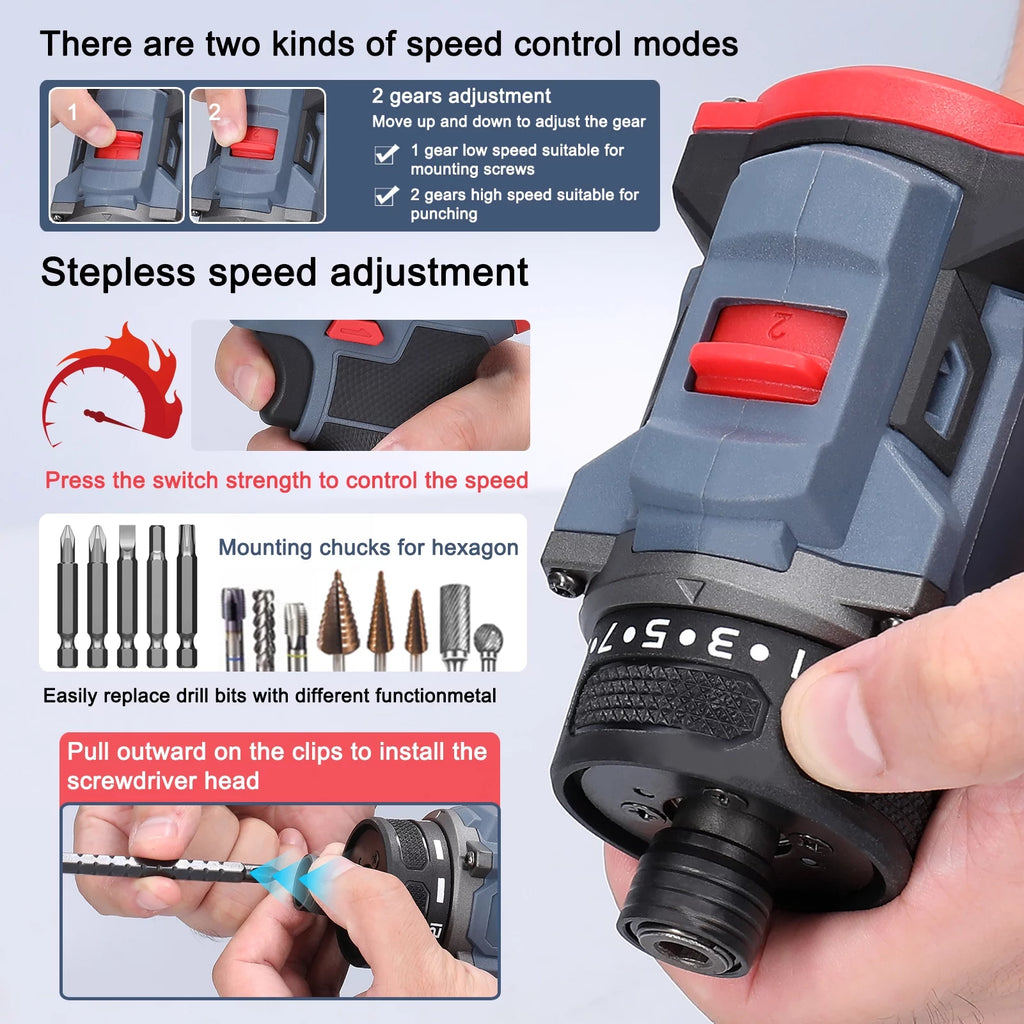 16.8V 45Nm Torque Electric Screwdriver K112629