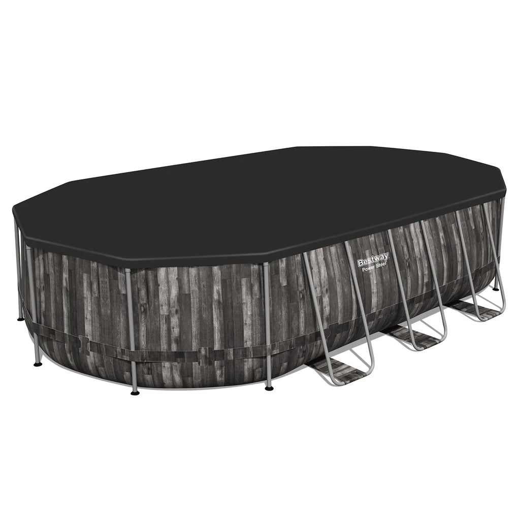 20' x 12' x 48 Oval Above Ground Swimming Pool Set P910319