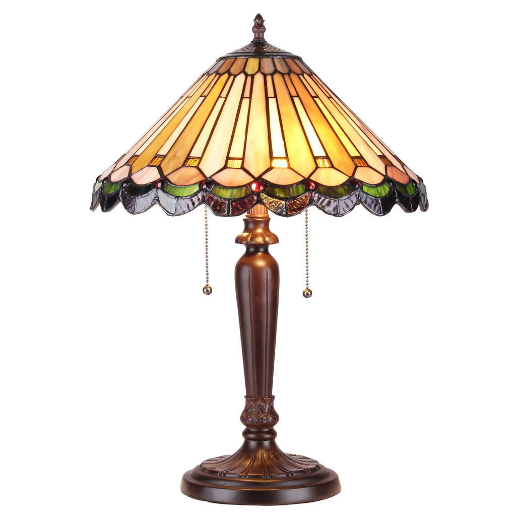 2-light Dark Bronze Table Lamp G280377