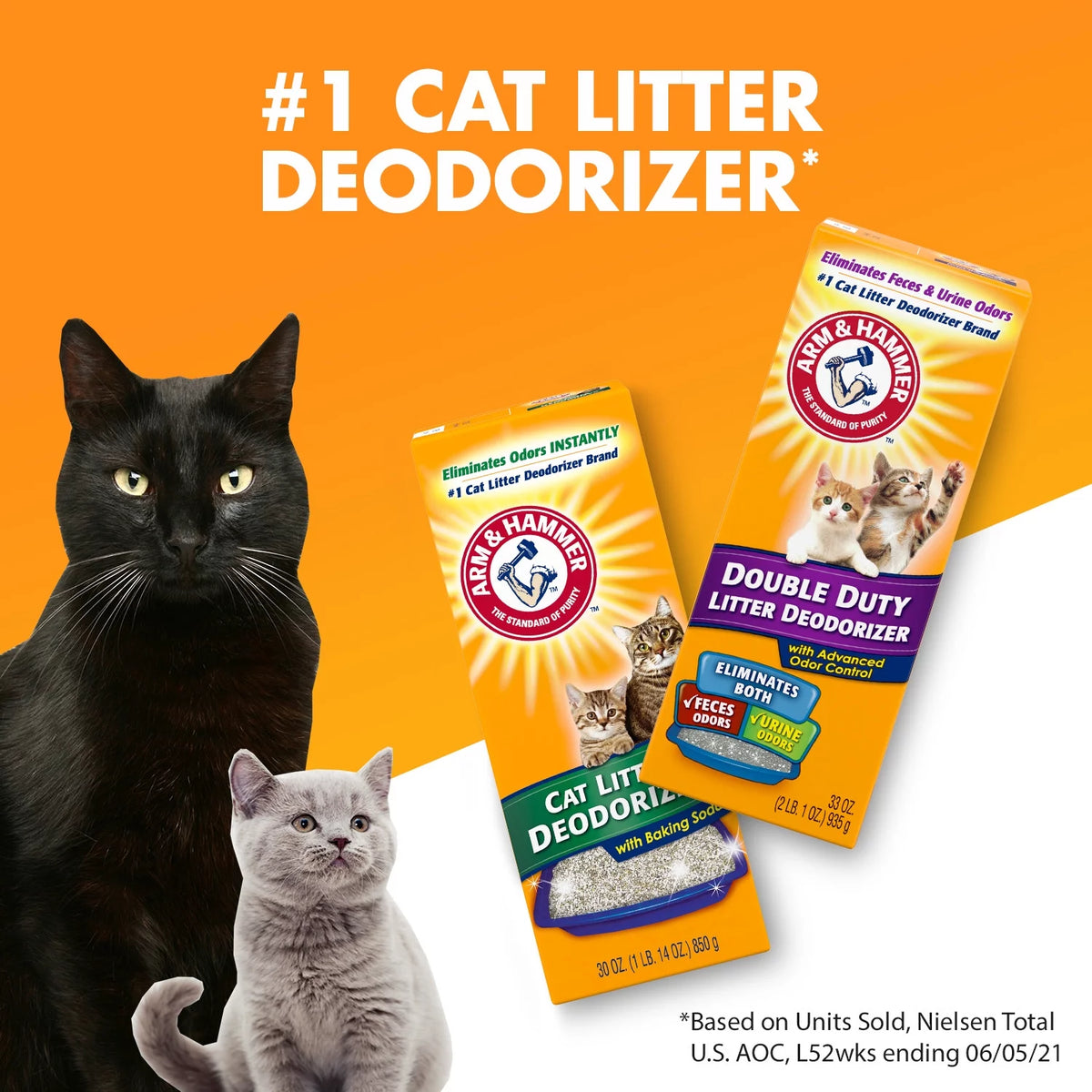 Cat Litter Deodorizer with Baking Soda, 30oz B378486
