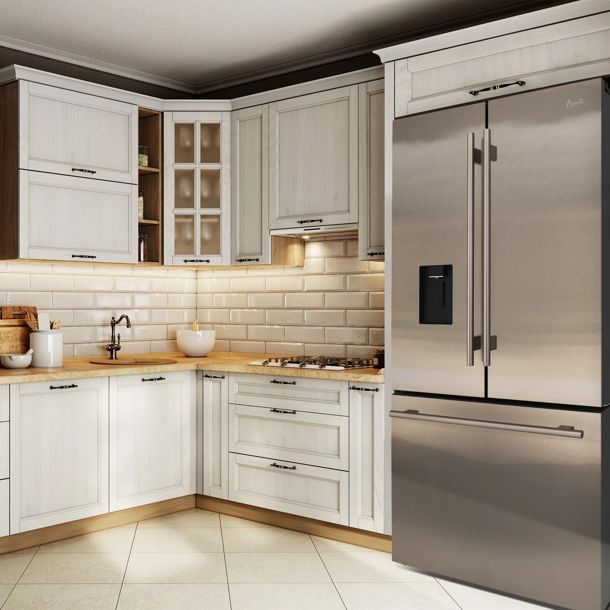Stainless Steel Refrigerator, 22.1 cu ft E550480