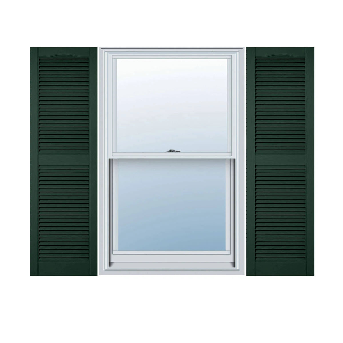 14 1/2 inch x 45 inch Vinyl Open Louver Shutters V913