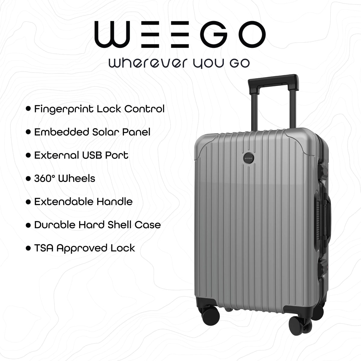 20-inch Carry-on Luggage with Spinner Wheels A484
