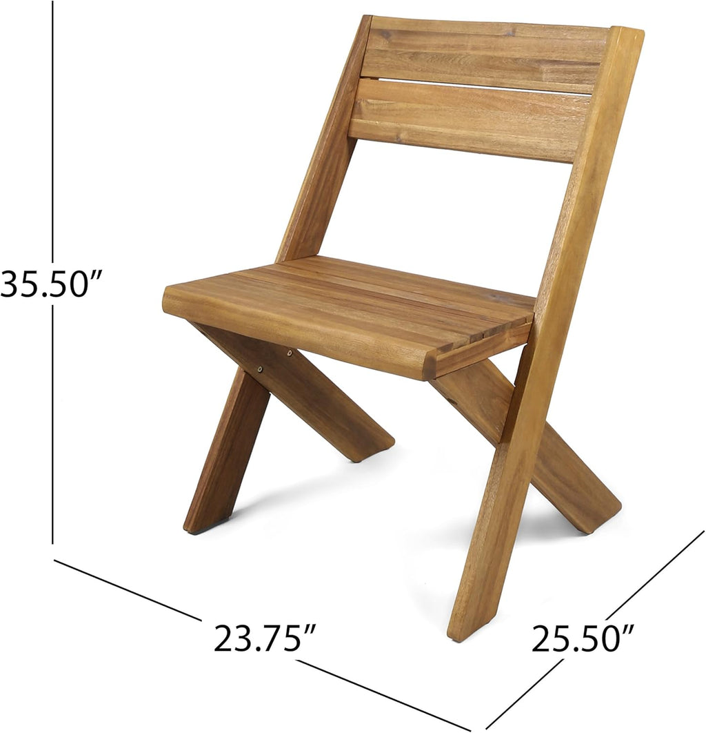 Acacia Wood Chairs Set of 2 F883227