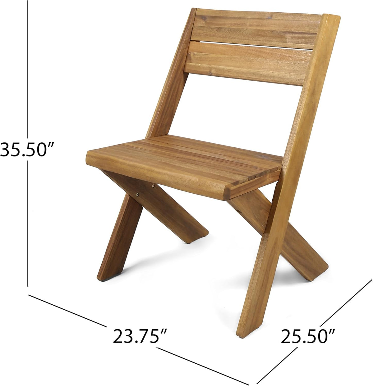 Acacia Wood Chairs Set of 2 F883227