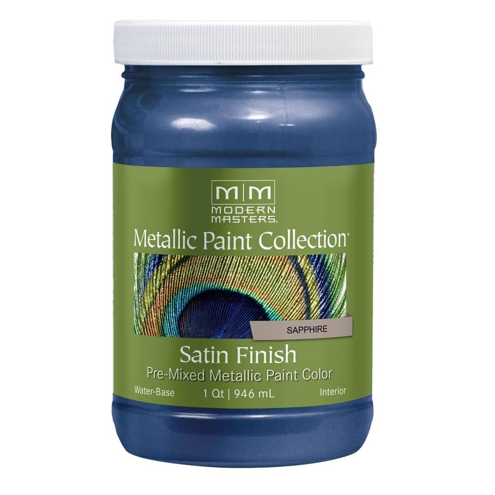 Metallic Paint Satin Sapphire 32 oz 4 Pack X729