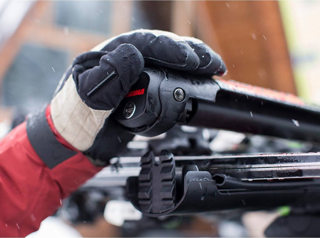 Black Ski and Snowboard Mounts with Locks B215