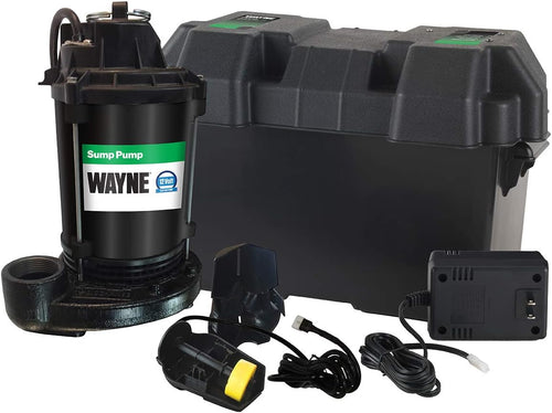 1/2 HP Sump Pump with Vertical Float Switch and Battery Back Up A5405
