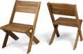 Acacia Wood Chairs Set of 2 F883227