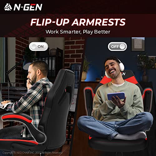 Pink Ergonomic PU Leather Computer Chair with Lumbar Support H7831