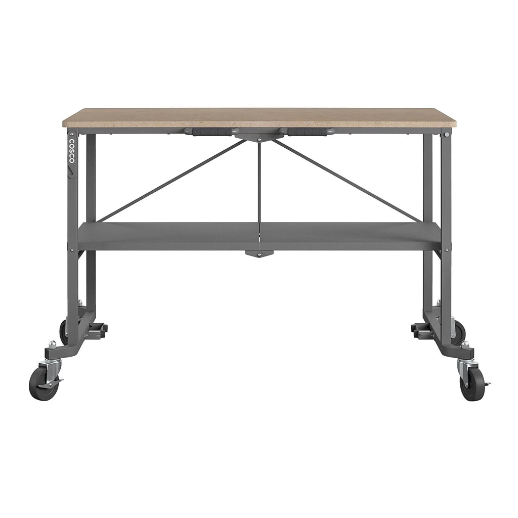 Portable Folding Workbench with Locking Casters, 600 lb. Capacity S906174