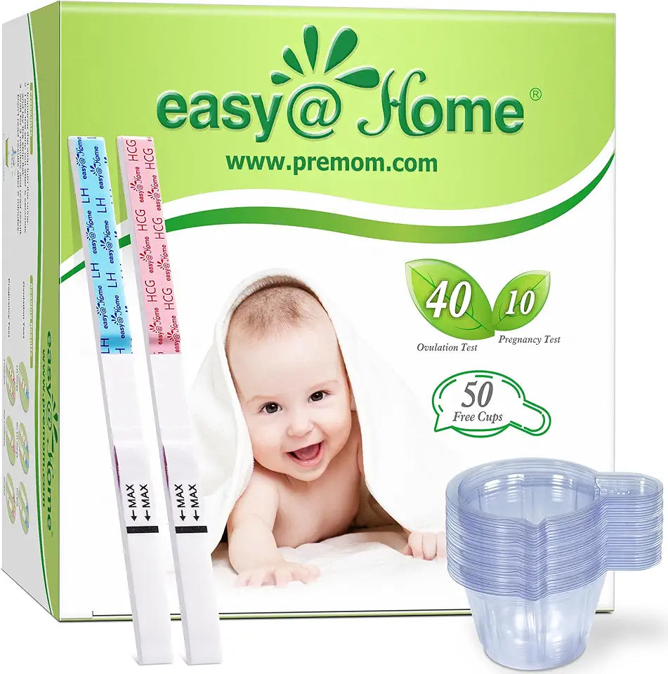 Ovulation and Pregnancy Test Strips Kit 40 Ovulation Strips 10 Pregnancy Tests L5638