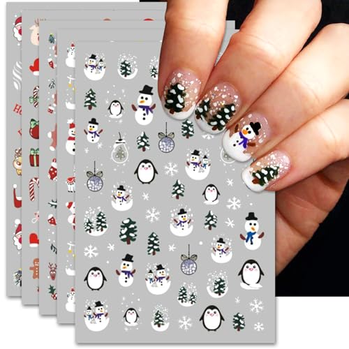 Varied Holiday Nail Art Stickers R4298