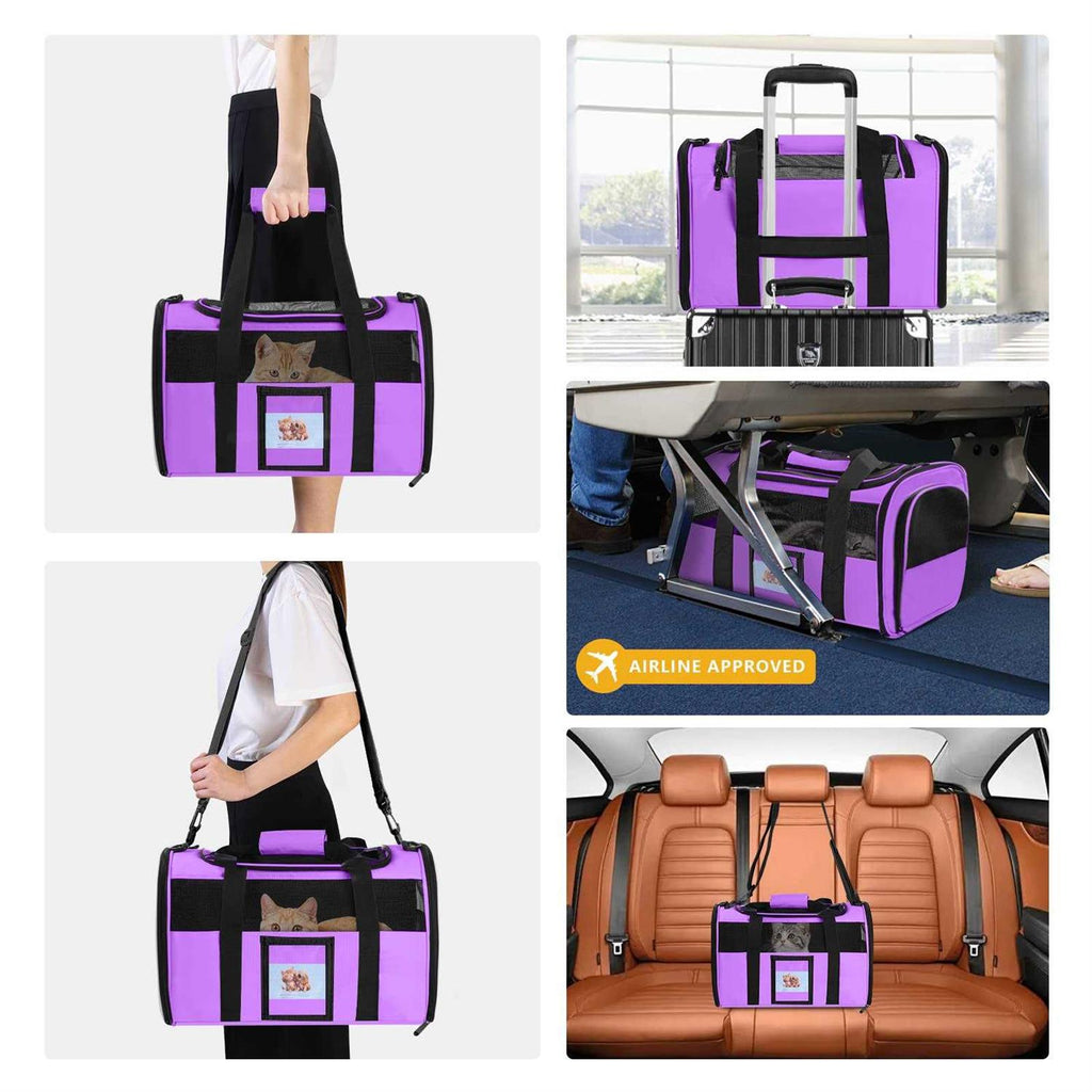 Cat Dog Pet Carrier Airline Approved F2649