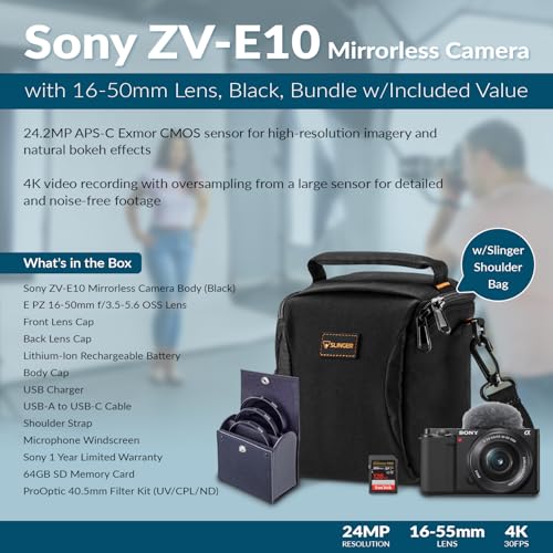 Black APS-C Mirrorless Camera with 16-50mm Lens J9433