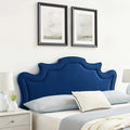 Navy Performance Velvet King/California King Headboard N57556