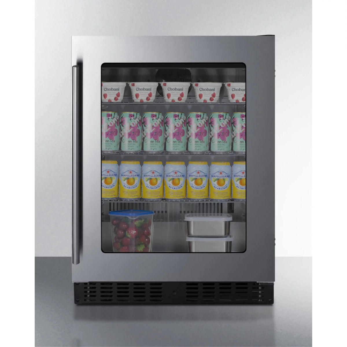 24" Wide 3.25 Cu. Ft. Compact Freezerless Refrigerator Stainless Steel R474