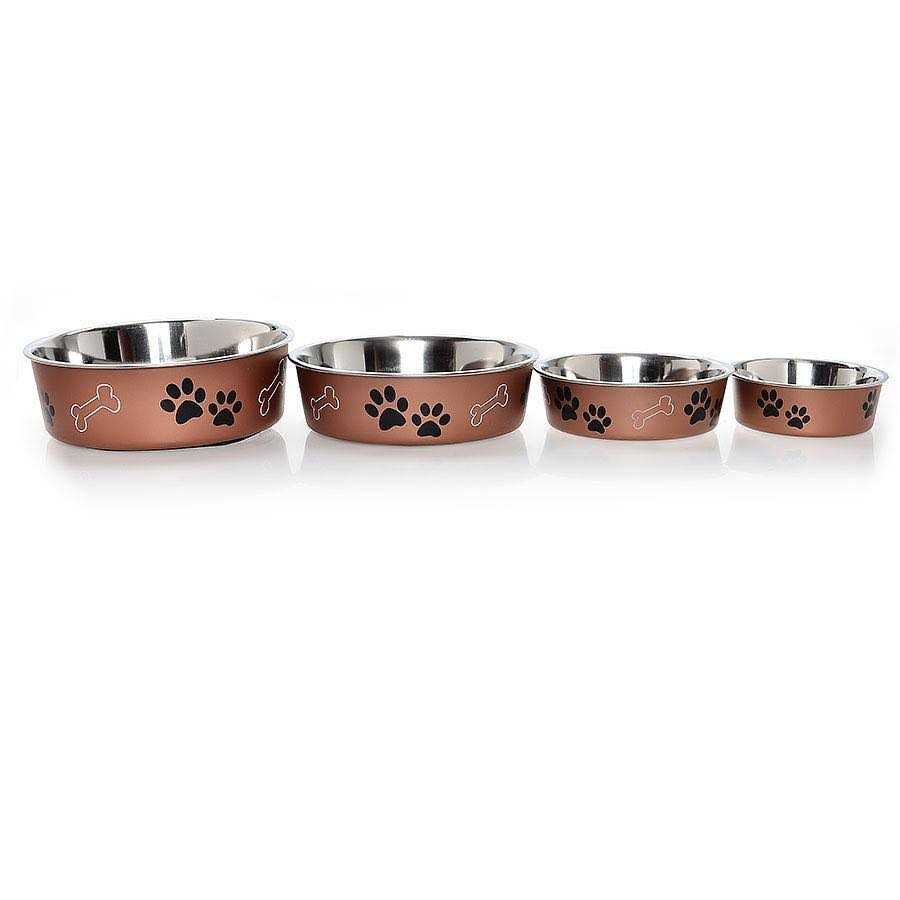 Metallic Pet Bowl W377