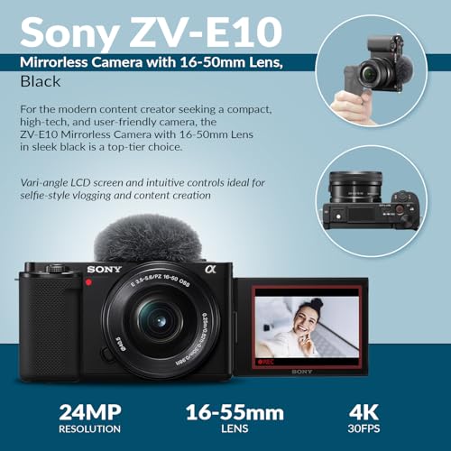 Black APS-C Mirrorless Camera with 16-50mm Lens J9433