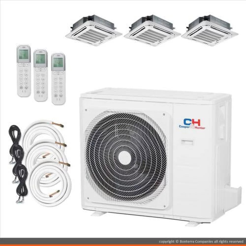 Mini Split Air Conditioner Heat Pump 3 Zone 9000 12000 BTU G714016