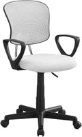White Black Mesh Ergonomic Swivel Office Chair G5935