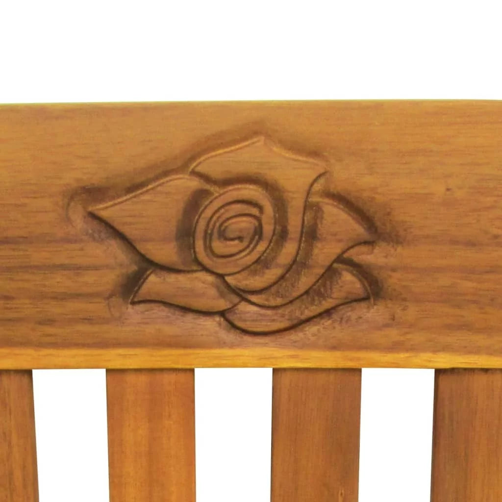 Acacia Wood Patio Bench with Waterproof Cushion U325954