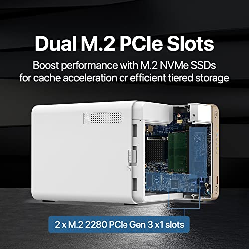 4 Bay Desktop NAS with Intel Celeron Dual-core Processor and 2.5GbE Network Connectivity L822