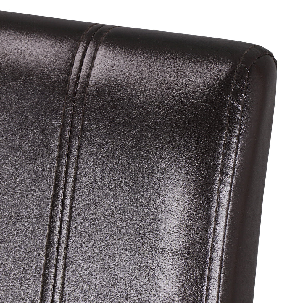 2 Pack Brown Leather Dining Chair U623