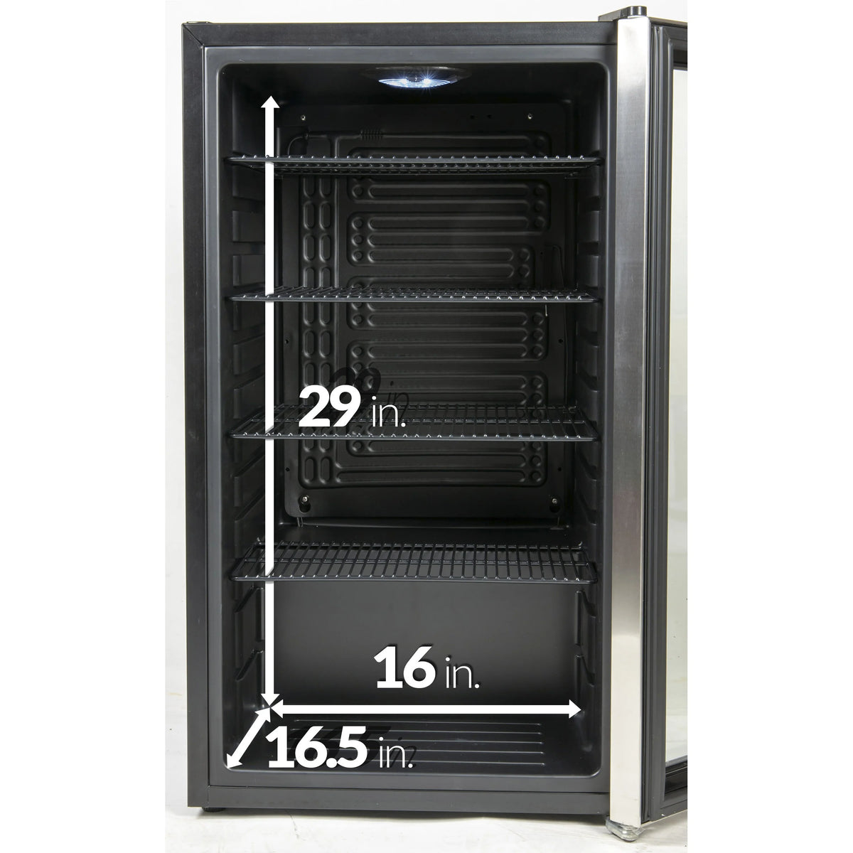 3.5 Cu. Ft. 135 Can Stainless Steel Beverage Cooler N264383