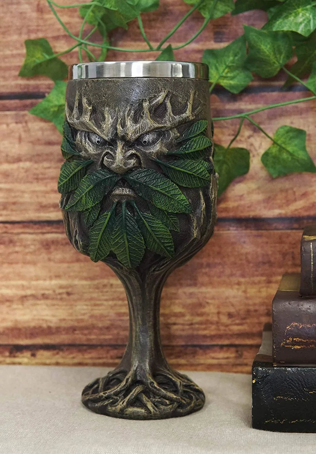 Greenman Wine Goblet Chalice Cup Figurine 7oz G920