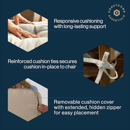 Outdoor Dining Chair Cushion 20 x 41 Navy J4166