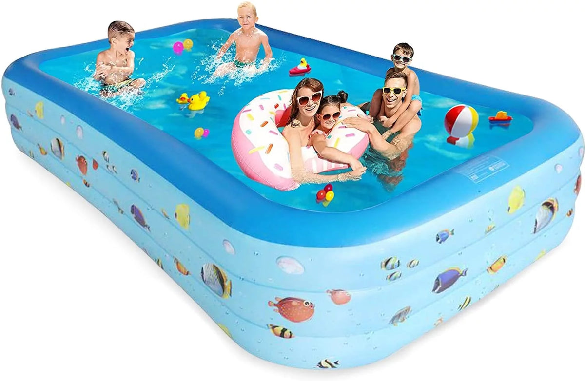 Inflatable Pool 9.83 x 6 x 1.83 ft Rectangular W698599
