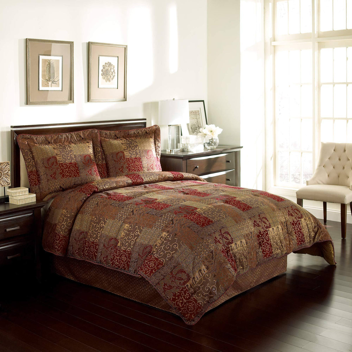 Red California King Comforter Set M1513