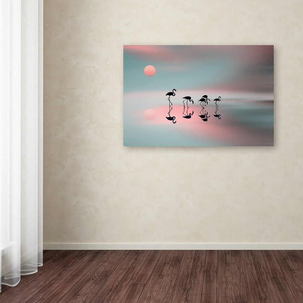 Flamingos Canvas Art U9205