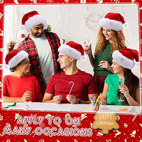 20 Pcs Plush Santa Hats A120