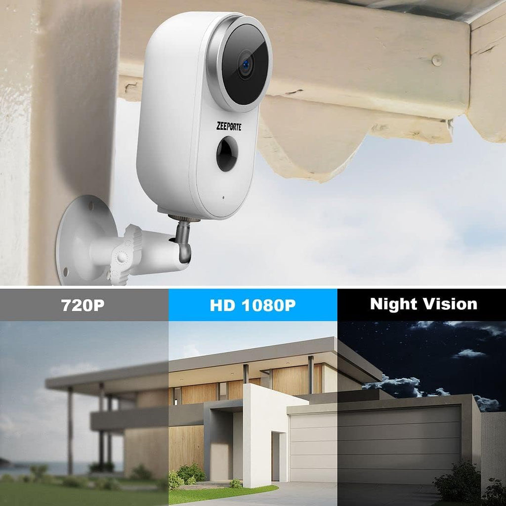 1080P HD Wireless Rechargeable Battery Powered WiFi Security Camera W787900
