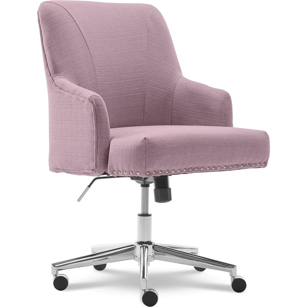 Modern Fabric Home Office Chair with Memory Foam in Lilac V175