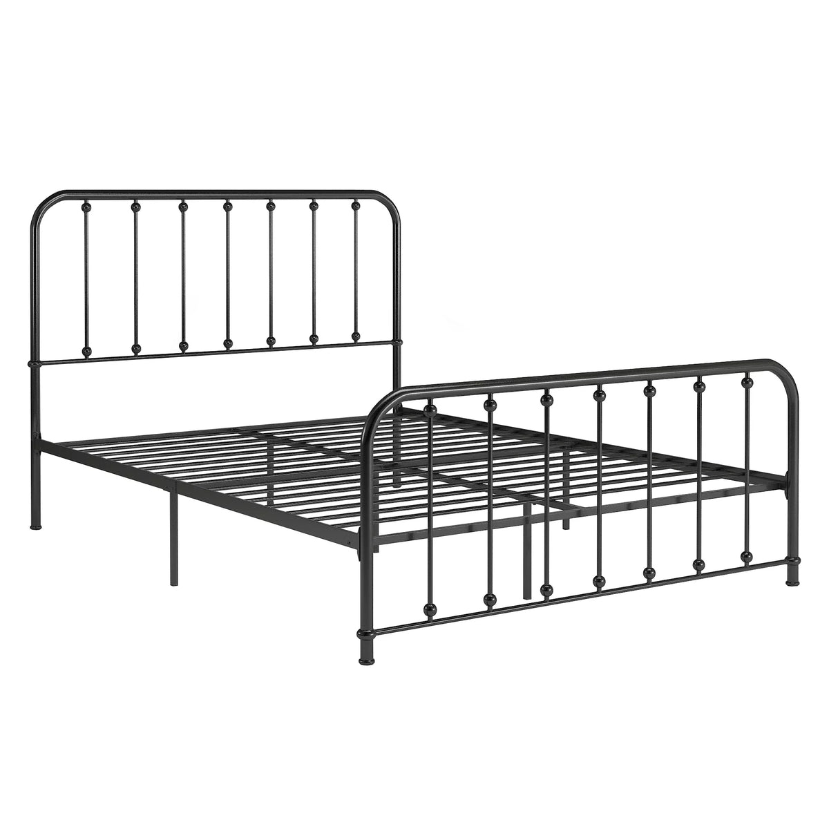 White Metal Platform Full Bed X667555
