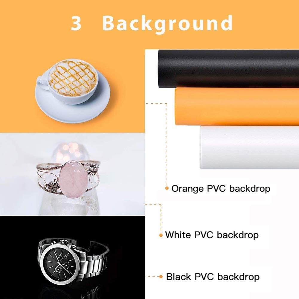 Portable Foldable 32 x 32 Inch Photo Studio Light Box with 3 Color Backdrops H75008