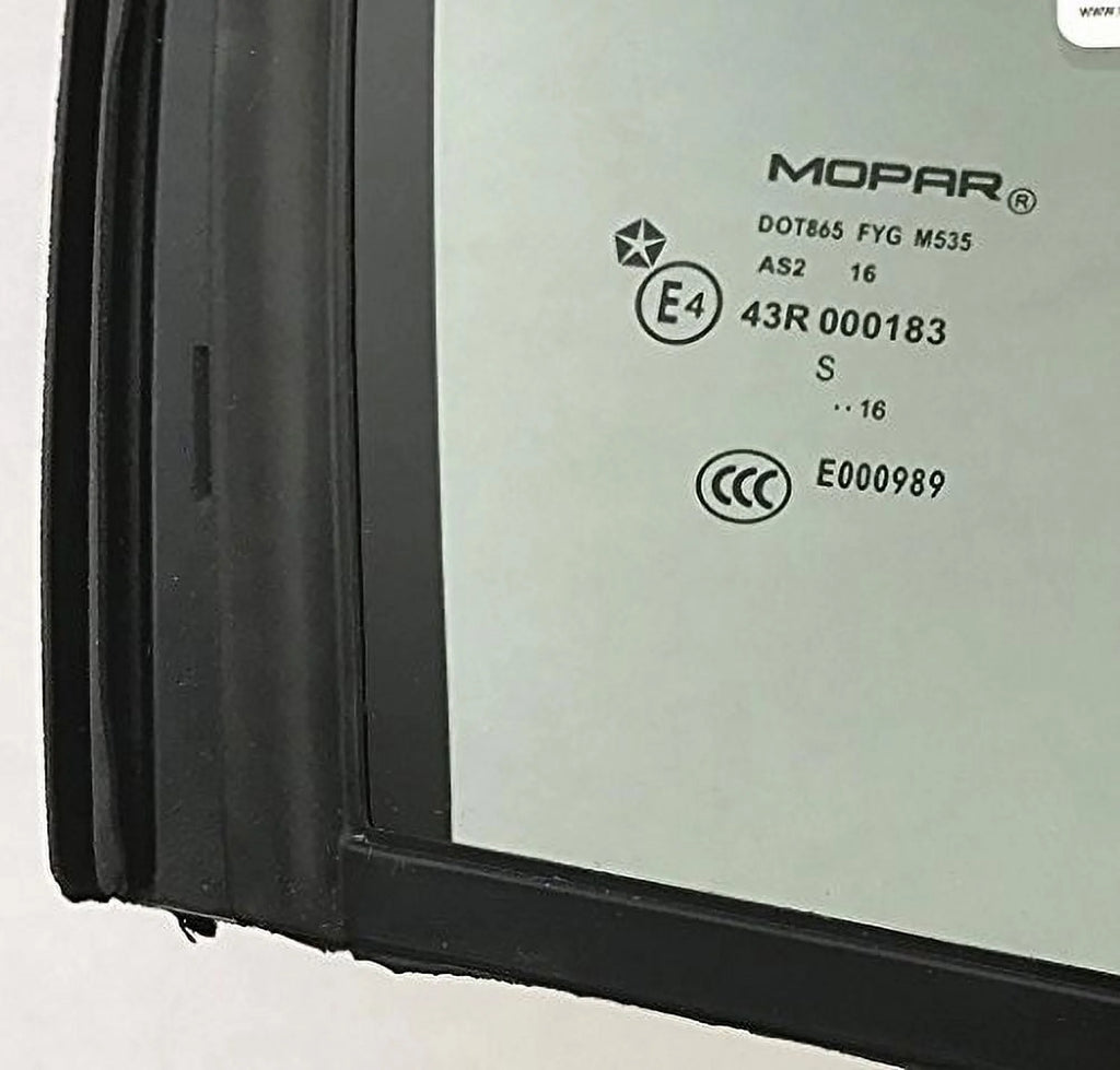 Passenger Right Side Rear Vent Window Glass V9556
