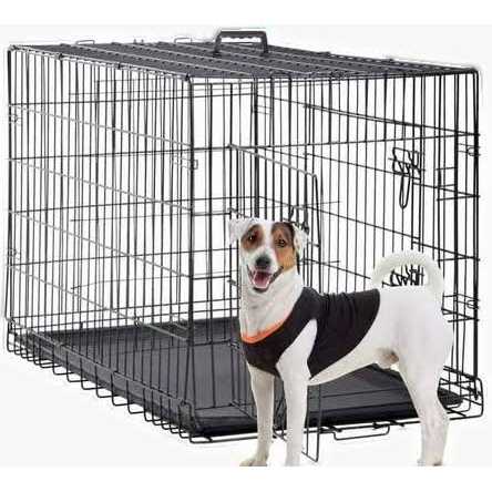 Folding Dog Crate with Double-Door, Tray, Handle B521